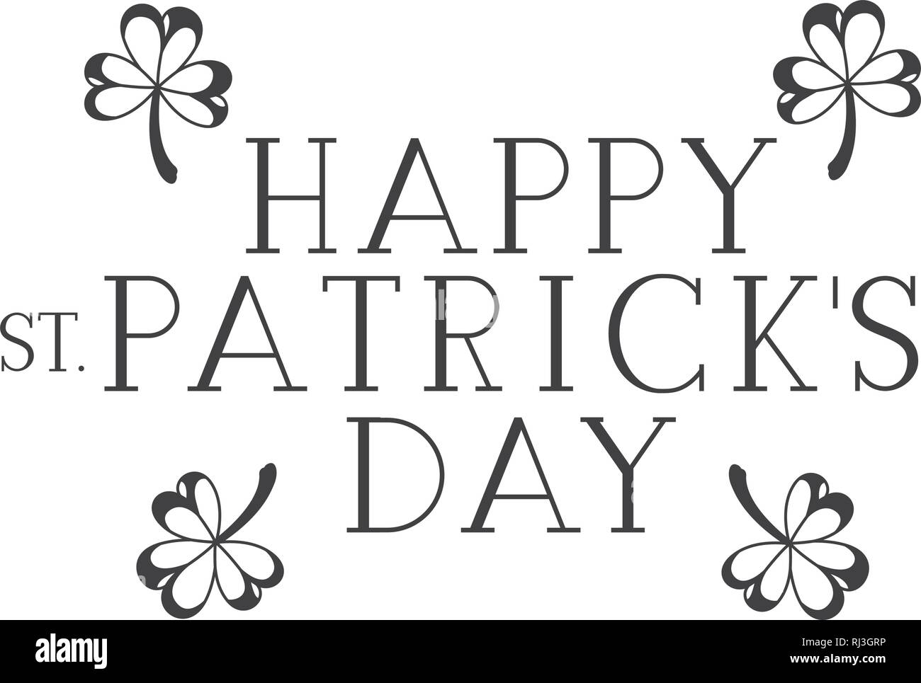 happy st patrick`s day label frame icons Stock Vector Image & Art Alamy